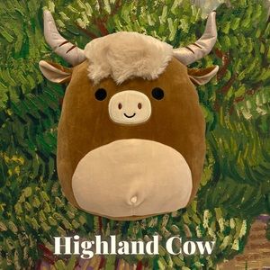 CARLTON 12” HIGHLAND COW LONGHORN FURRY NWT CB EXCLUSIVE SQUISHMALLOW RARE HTF